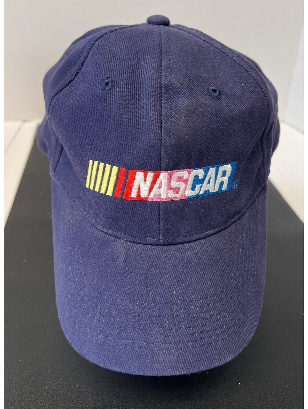 Vintage Nascar MBNA Motorsports Navy Blue Snapback Adjustable Cap Hat
